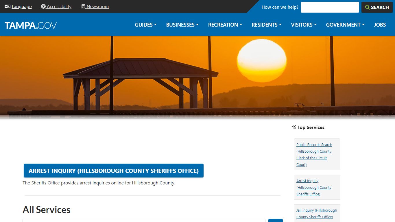 Arrest Inquiry (Hillsborough County Sheriffs Office)